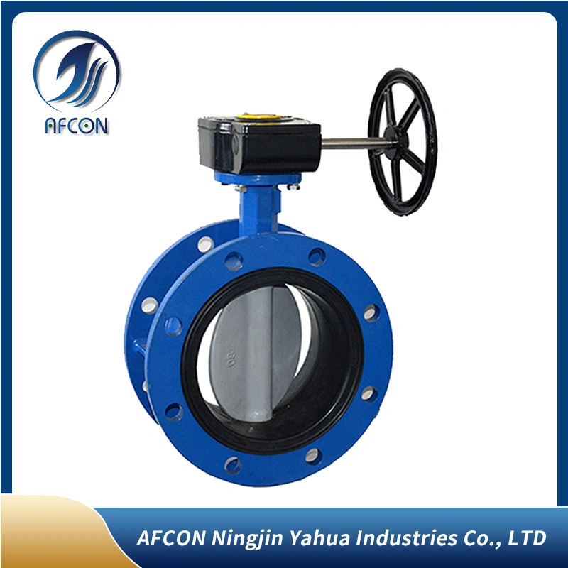 for Sale Pn16 Ductile Cast Iron Di Hand Operated Double Flanged Butterfly Valve