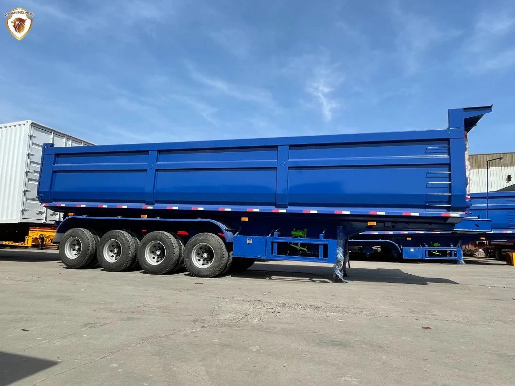 40 Cubic 2axle 3 Axle Tipper Semi Trailer Dump Trailer Manufacturer for Sale