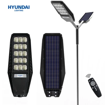 Lampione stradale da giardino all-in-one a LED solare ad alte prestazioni Hyundai all'ingrosso da 100/200/300 W