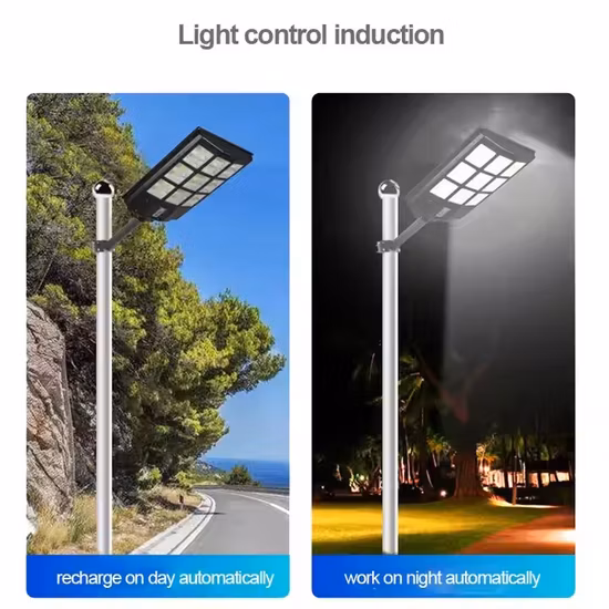 Prezzo all'ingrosso 100W 150W 200W 250W Prodotto per esterni ABS Alimentato da pannello Lampada da inondazione Sensore di movimento Street Outdoor Garden Wall LED Lampione stradale solare all-in-one