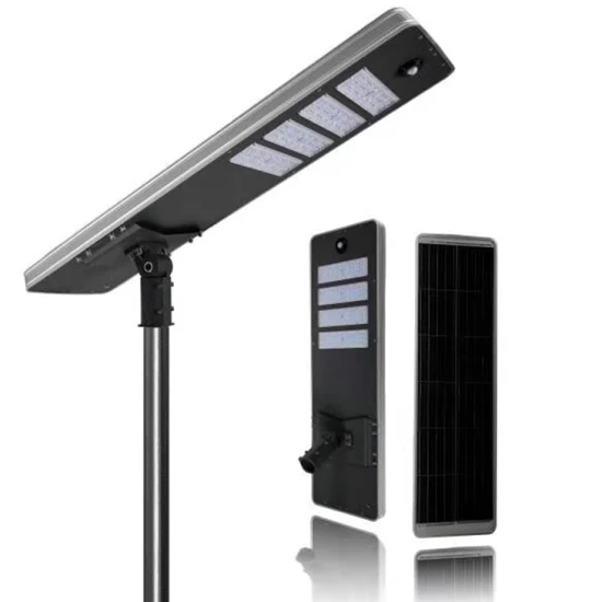 Lampione stradale solare all-in-one integrato in alluminio per esterni impermeabile IP67 LED 30W 40W 50W 60W 70W 80W 90W 100W 120W 5 anni di garanzia